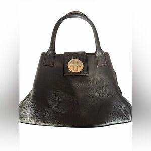 Kate Spade Black Satchel with Gold Clasp